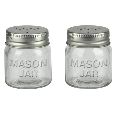 Mason Jar Salt And Pepper Shaker Set Yuppie Gadgets