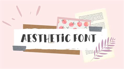 35 Aesthetic Fonts 🍑 Youtube