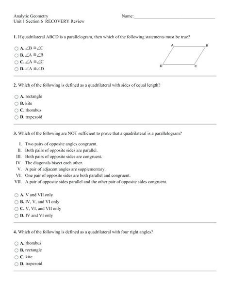 Line And Angle Proofs Worksheet