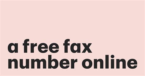 How To Get A Fax Number Online How To Receive A Fax Online Pandadoc