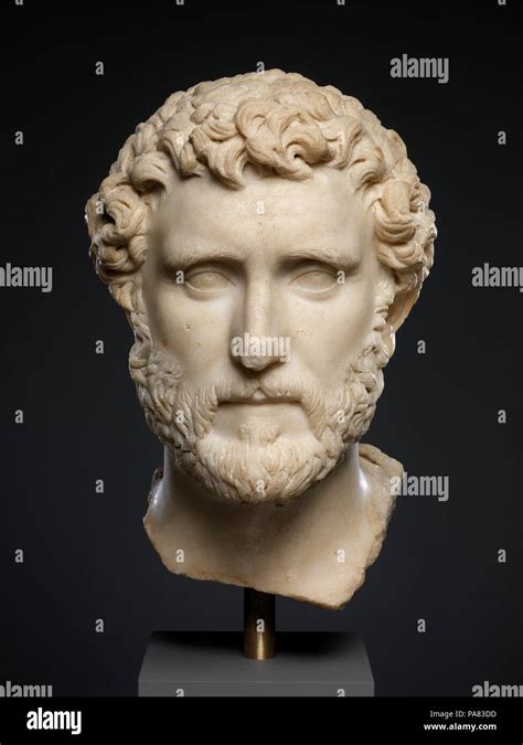 Marble Portrait Of The Emperor Antoninus Pius Culture Roman