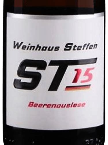 Weinhaus Gebruder Steffen St Beerenauslese Vivino Us