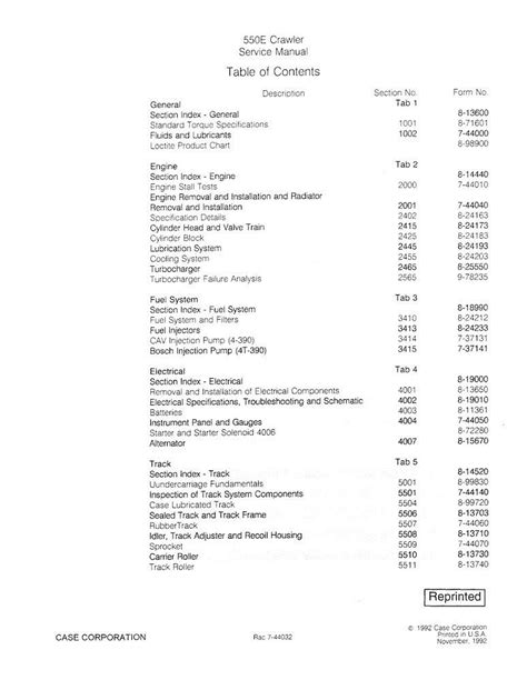 Manual De Servicio En Pdf De La Topadora Sobre Orugas Case 550E