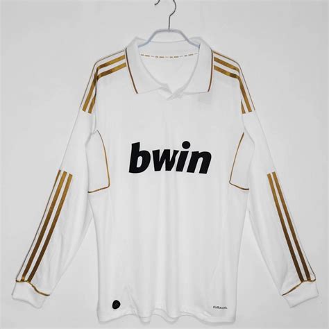 2011 2012 Madrid Home Retro Long Sleeve Player Version Club Soccer