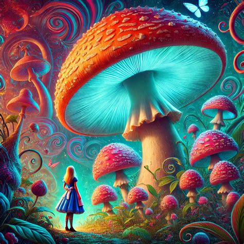 The Deeper Meaning Behind Mushrooms In Alice In Wonderland And