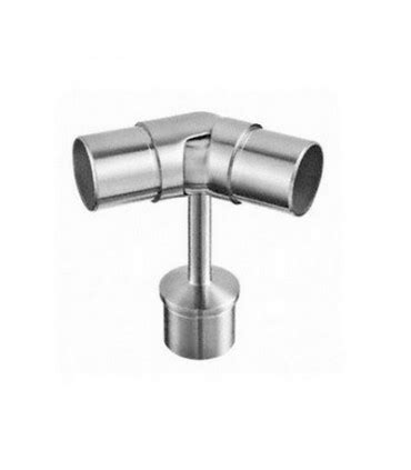 Support Inox Orientable Pour Main Courante Ronde Sur Poteau