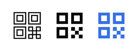 QR Code Symbol Vektor Illustration Des QR Scanners Barcode Simbol