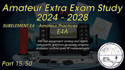2024 2028 Amateur Extra License Study Part 15 Subelement 4A Q1 11 YouTube