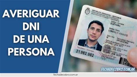 Como Saber Dni De Una Persona Con Nombre Y Apellido