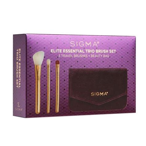 Sigma Beauty Elite Essential Trio Brush Set Cosmetify