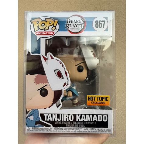 Funko Pop Demon Slayer Kimetsu No Yaiba Tanjiro Kamado W Mask 867 Hot Topic Exclusive