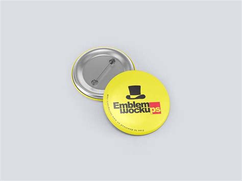 160 Best Pin Button Badge Mockup Templates Free And Premium