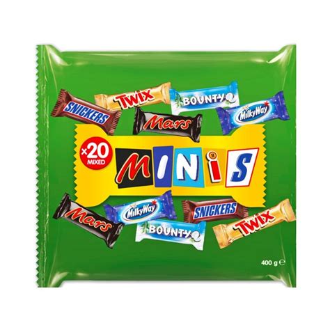 085 MINIS Snickers Mars Twix Bounty Milky Way 400g