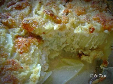 Gemüse Feines Kohlrabi Gorgonzola Gratin Rezept kochbar de