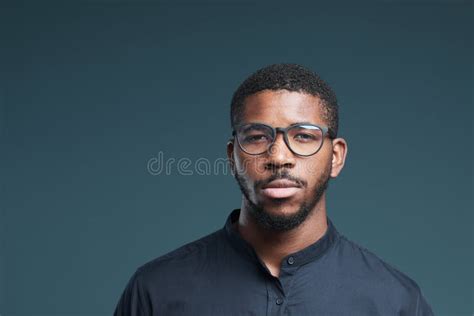 African American Businessman Wearing Glasses Stock Image Image Of