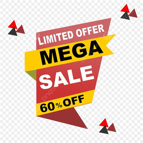 Mega Offer PNG Transparent Limited Offer Mega Sale Background Vector