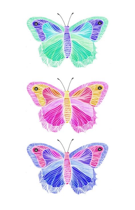 papier fabrik: Watercolor Butterflies