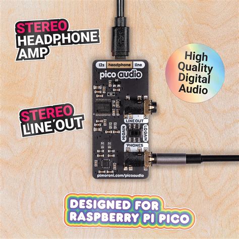 Pico Audio Pack Line Out And Headphone RaspberryPi Dk