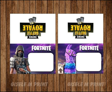 Fortnite Food Labels Printable Fortnite Food Tent Cards Fortnite