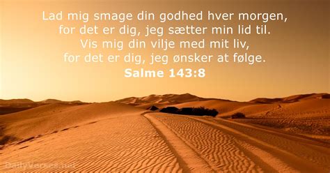 Den 1 August 2023 Dagens Bibelvers Salme 143 8 DailyVerses Net