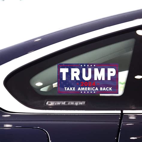 Pcs Self Adhesive Trump Stickers With Words Trump Take America