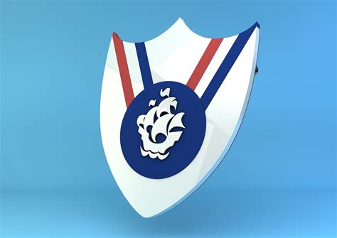 Blue Peter Sports Badge - 3D Render on Behance