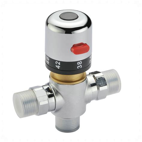 Free shipping Brass Mixing Valve, Adjust the Mixing Water Temperature Thermostatic mixer solar ...