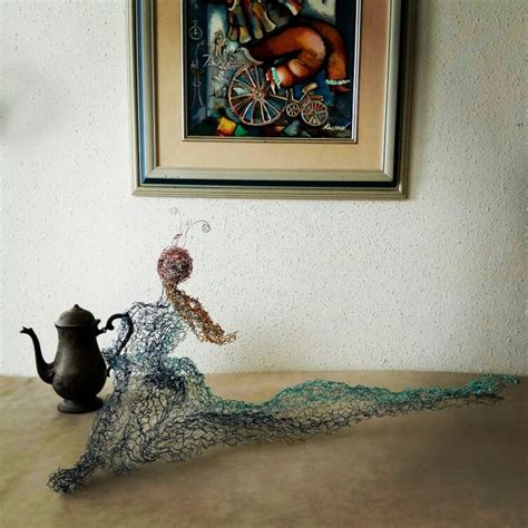 Love Me Tender Art Deco Wire Mesh Wabi Sabi Sculpture Living Room Large Metal Decor Nude