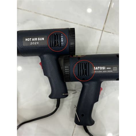 Máy khò nhiệt màng co W SATOSI Hot Air Gun thổi hơi nóng đa năng decal Shopee Việt Nam