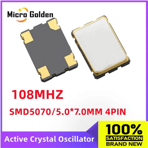 5pcs 108MHZ 108M 108 000MHZ 5070 7050 SMD Active Crystal Oscillator