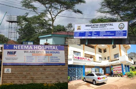 List Of Nhif Hospitals Allocated To Civil Servants In Nairobi