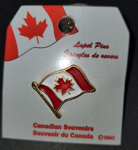 Canada Flag Lapel Pin Souvenir Du Quebec