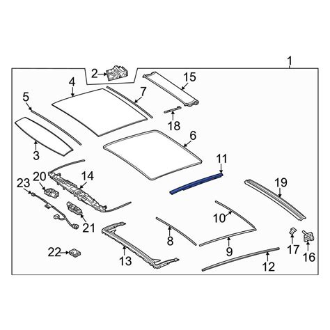 Mercedes Benz OE 1677807800 Right Sunroof Opening Trim