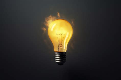 Premium Ai Image A Light Bulb Turned On