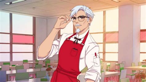 KFC is launching an official anime dating simulator featuring Colonel ...