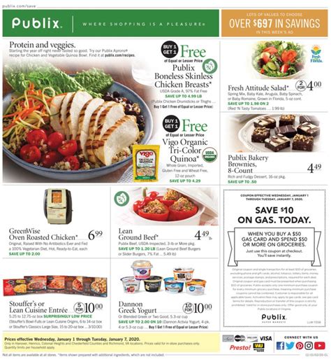 Publix Weekly Ad Jan 01 Jan 07 2020