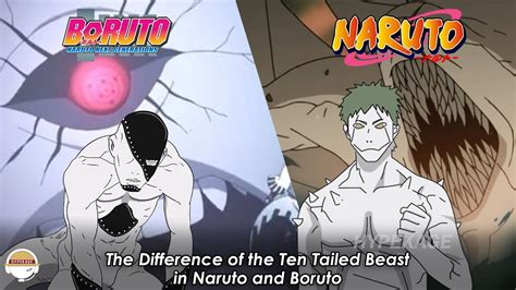 The Difference Of The Ten Tailed Beast In Naruto And Boruto Youtube