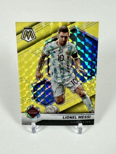 Lionel Messi 2021 22 Panini Mosaic Fifa Road To World Cup Gold 10