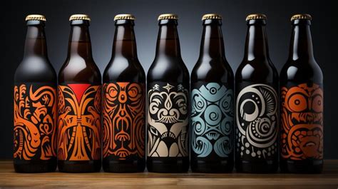 Desenvolver um desenho de rótulo para cerveja artesanal Foto Premium