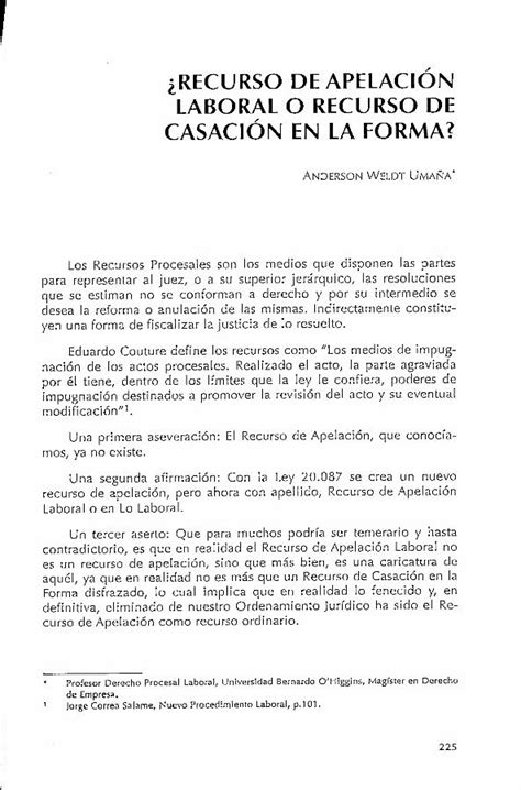 PDF RECURSO DE APELACIÓN LABORAL O RECURSO DE CASACIÓN 2011 09