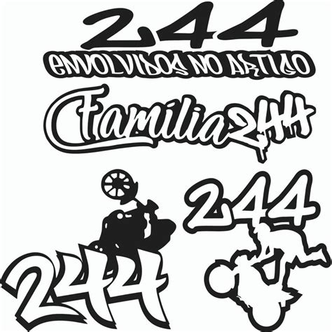 Desenho 244 Para Colorir - Adesivo 244, familia 244, 244 no grau kit com 4 adesivos em Promoção na ...