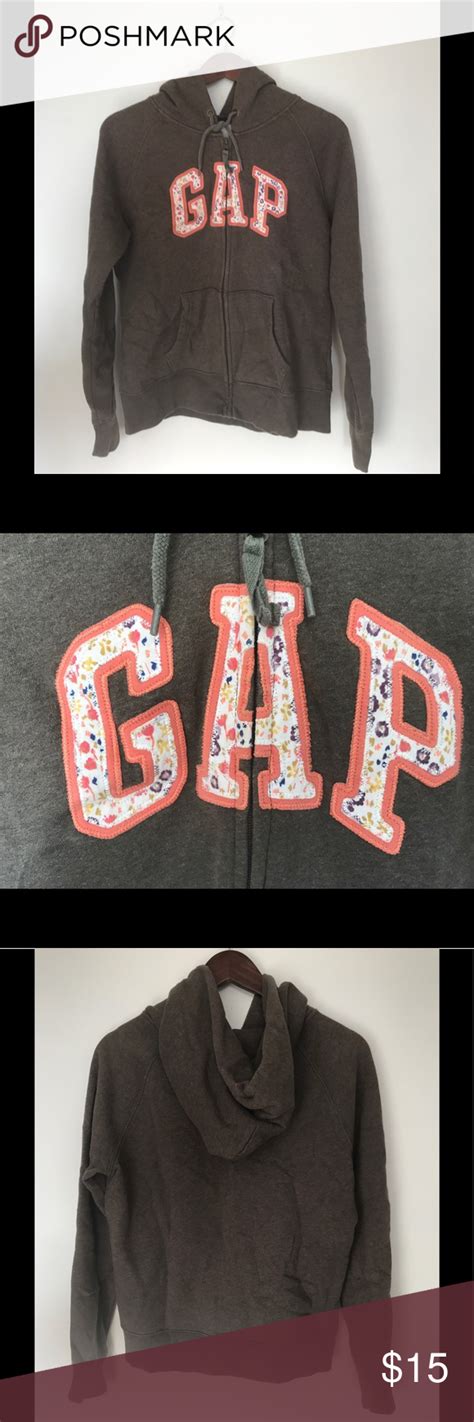 Gap Floral Logo Hoodie Floral Logo Hoodies Worn