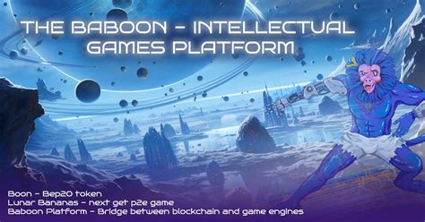 THE BABOON — INTELLECTUAL GAMES PLATFORM | by THE BABOON PLATFORM | Medium