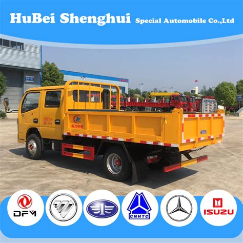 Discount Sales Dongfeng Double Row Light Dump Truck 3 5 Tons Dumper