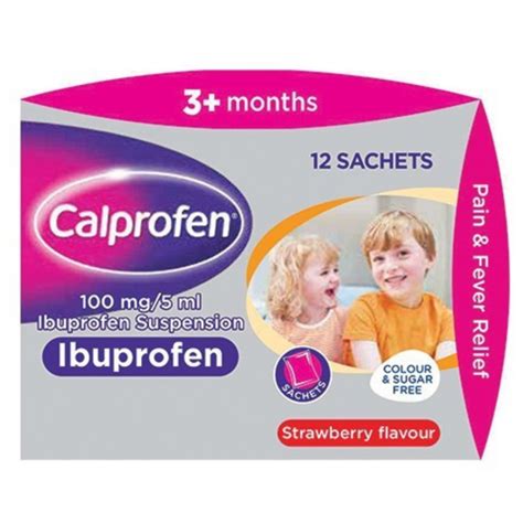 Buy Calprofen 100mg 5ml Ibuprofen Suspension Sachets In Bulk At Wholesale Uk Prices