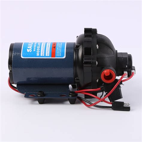 12V Water Pump Kit 20L MIN 70 PSI High Pressure Washdown Camping