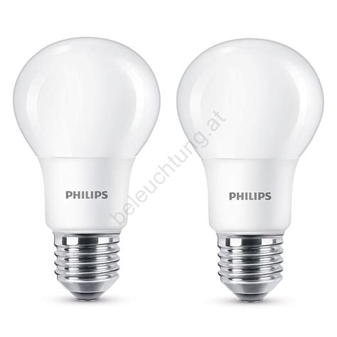 SET 2x LED Leuchtmittel Philips E27 8W 230V 2700K Beleuchtung