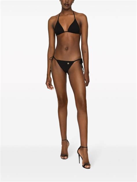 Dolce Gabbana Triangle Bikini Top Shopstyle Two Piece Swimsuits