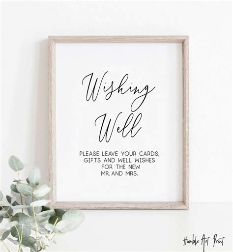 Wishing Well Wedding Sign Wishing Well Wedding Signs Etsy