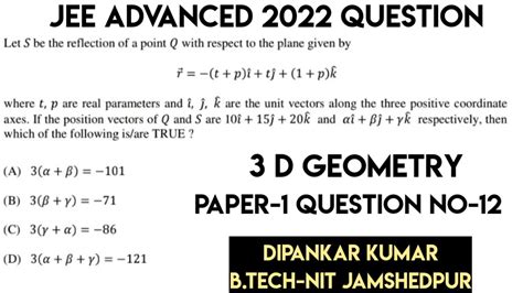 Jee Advanced Paper Maths Solution Question Iit Jee Advanced